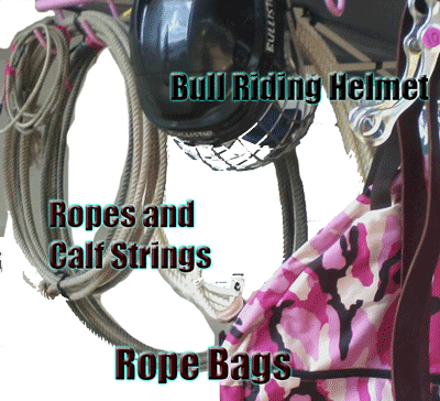 ropes, helmets and calf strings